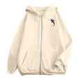 thumbnail image 5 of PRfgtbd Hoodies for Women Zip Up Hoodie Casual Sweatshirts with Front Pockets Soft Long Sleeve Jacket Streetwear Tops, 5 of 6