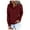 Wine, variant on NAFUU Womens Hoodies Pullover Tops Fashion Casual Button Down Drawstring Long Sleeve Sweatshirts Fall Clothes With Pocket Fashion Clothes Hoodies