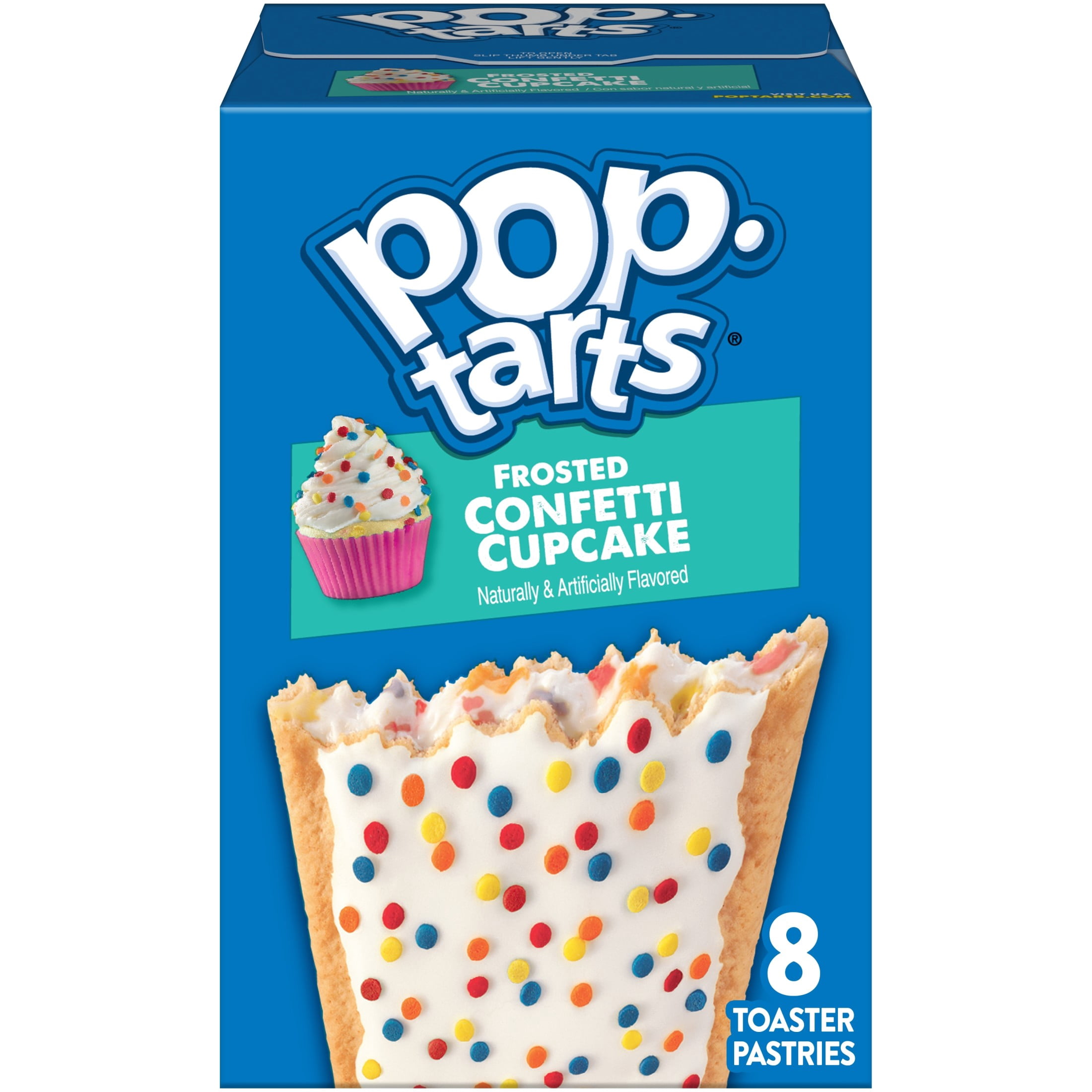 (12 pack) Pop-Tarts Frosted Confetti Cupcake Toaster Pastries, Breakfast Foods, Shelf-Stable, 13.5 oz (8 Count)