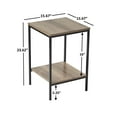 Mainstays 3Piece Coffee and End Table Set, Rustic Brown
