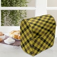 thumbnail image 3 of Yellow Brown Stand Mixer Cover, Continuous Classic Striped Style Diagonal Square Check, Kitchen Appliance Organizer Bag Cover with Pockets, 5 Quarts, Mustard Umber, by Ambesonne, 3 of 4