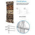 thumbnail image 3 of Brown Beige Blackout Curtains, French Door Curtains for Door Window, Rustic Farmhouse Dog Paw Vintage Privacy Drapery for Patio/Sidelight Doors, 1 Panel with Tieback, 54 x 72 Inches, 3 of 6