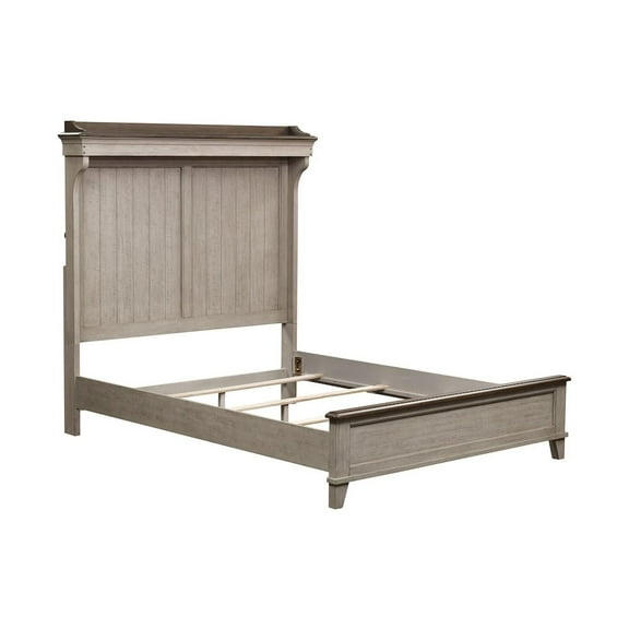 Ivy Hollow Queen Mantle Bed in Weathered Linen
