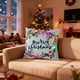 thumbnail image 5 of Colorful Lights Christmas Pillows LED Light Pillows Festive Flower Garlands Short Pillowcases, 5 of 6