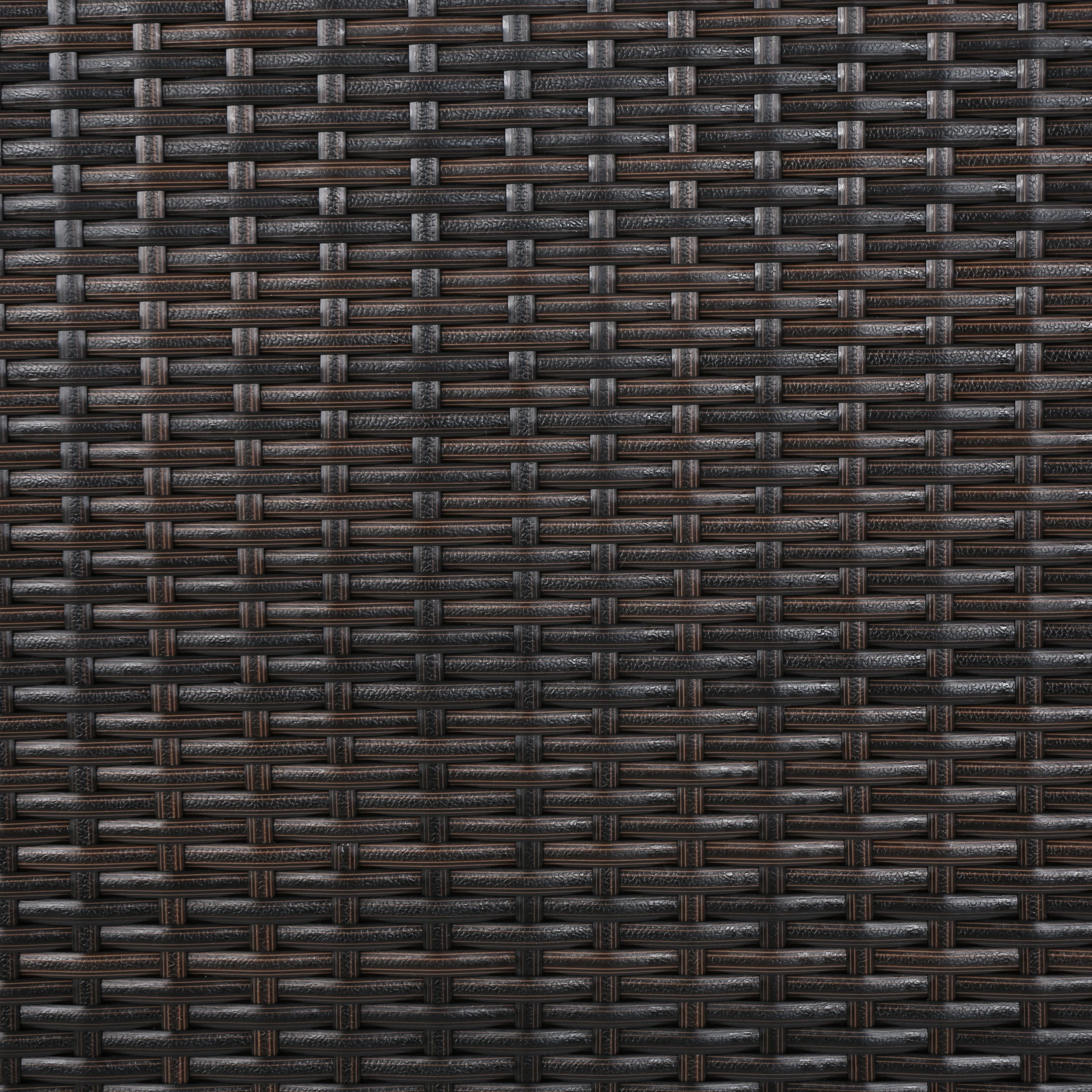 Avianna Outdoor 59 Inch Wicker Dining Table, Multibrown