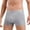 Gray, variant on TMOYZQ Mens Underwear Boxer Briefs Breathable Short Leg Athletic Trunks Underwear Cotton No Fly Boxers