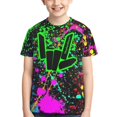 thumbnail image 6 of Share The Love T Shirt For Boys Girls, Funny Novelty T Shirt, Unisex Short Shirts For Daily Outdoor, Classic Fit, Crew Neck, 6 of 8