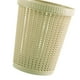 thumbnail image 5 of Bote de Basura con Bolsa de Basura de Imitación de Ratán Redondo de Plástico Cesto de Basura para el Hogar Sin Tapa Cesto de Basura Verde L, 5 of 6
