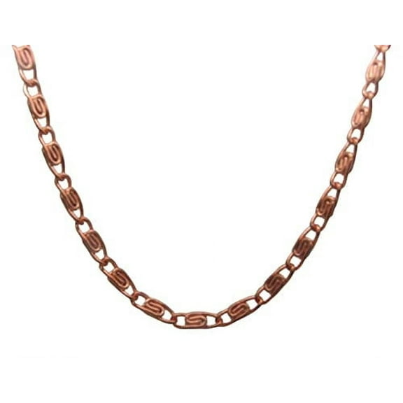 Solid copper 16 inch chain CN759G - 1/4 of an inch wide