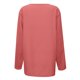thumbnail image 4 of MHFRRA Camiseta Informal de Manga Larga con Cuello En V para Mujer. Camiseta Básica Cómoda para Uso Diario y Relajación. Ideal para Todas Las Estaciones. Combina Perfectamente con Jeans. Sandía Roja, 4 of 4