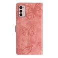 thumbnail image 2 of Compatible avec Motorola Moto G42 Étui Embossé Papillon avec Portefeuille et Support, 2 of 5