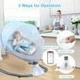 EONROACOO Baby Swing Portable Electric Baby Swing Bluetooth Infants Swing with Remote Control