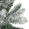 thumbnail image 3 of Northlight 6' Flocked North River Pine Pencil Artificial Christmas Tree, Unlit, 3 of 7