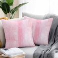 thumbnail image 2 of Waterproof Throw Pillow Covers Set of 2, 16x16 Inch Pink Decorative Pillowcases Outdoor Pillow Slip Cushion Covers Set for Couch Tent Retro Oil Painting Modern Abstract Art Aesthetics, 2 of 7