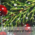 thumbnail image 6 of Christmas Shower Curtain Merry Xmas Holiday Backdrop Snowflakes Pine Trees Shower Curtains Sets Polyester Waterproof Fabric Washable Decorative Bathroom Curtain 72" x 72" with 12 Hooks, 6 of 6