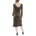 thumbnail image 2 of Dress The Population Womens Lois Metallic Side Split Bodycon Dress, 2 of 2