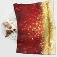 thumbnail image 6 of Rocae Red Gold Glitter for Pet Blanket Dog Blanket Cat Blanket Soft Sleep for Small Medium Pet-Large, 6 of 8