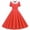 Red., variant on HBGVBA Girl's Casual Short Sleeve Dresses,Summer Turndown Collar Sundress,5-14 Years Style Polka Collared Waist Cinched Button Dance Dress