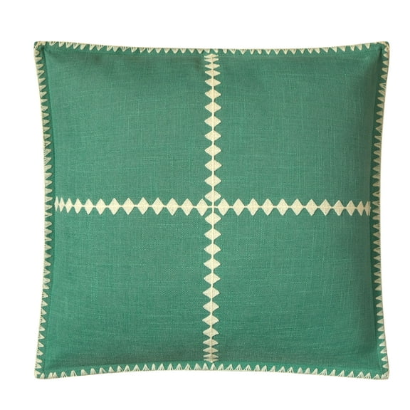 Mainstays by Becky G. & Alejandra Decorative Pillow, Green Lily, 18" x 18"