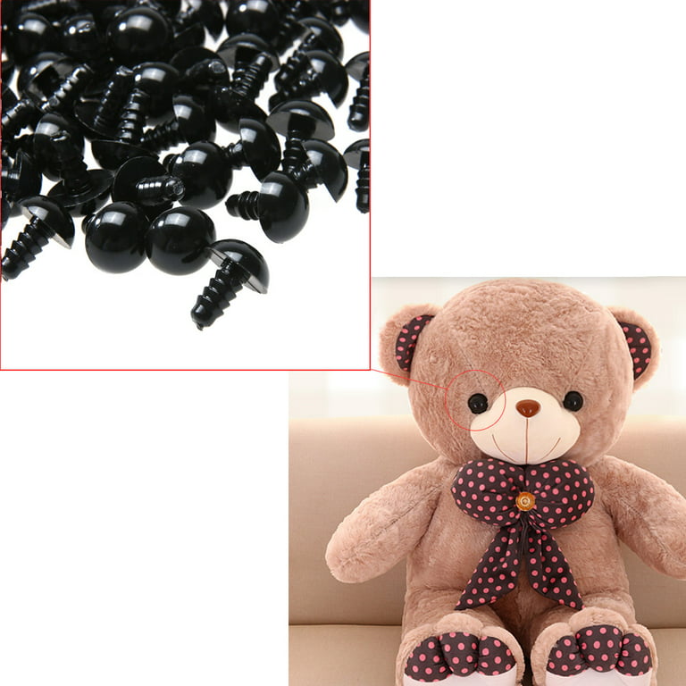 Toutek 100pcs Safety Eyes for Teddy Bear Doll Animal Crafts Box (12mm), Size: 12 mm