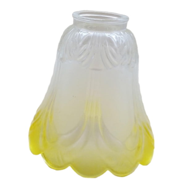 Lámpara de vidrio tono de luz cubierta accesorios de iluminación ligera decoración moderna del hogar escala de lámpara en forma de flor para lámpara
