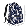 thumbnail image 2 of Easygdp Angry Shark Mochila Ergonómica Versátil para Laptop - Múltiples Bolsillos, Correas Ajustables, Unisex para Escuela, Viajes y Actividades al Aire Libre-One Size, 2 of 5