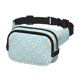 thumbnail image 2 of Fotbe Daisies Flowers Cangurera Cuadrada con Estampado de Doble Capa, Bolsa de Cintura Ajustable Mini para Hombres y Mujeres, 2 of 9