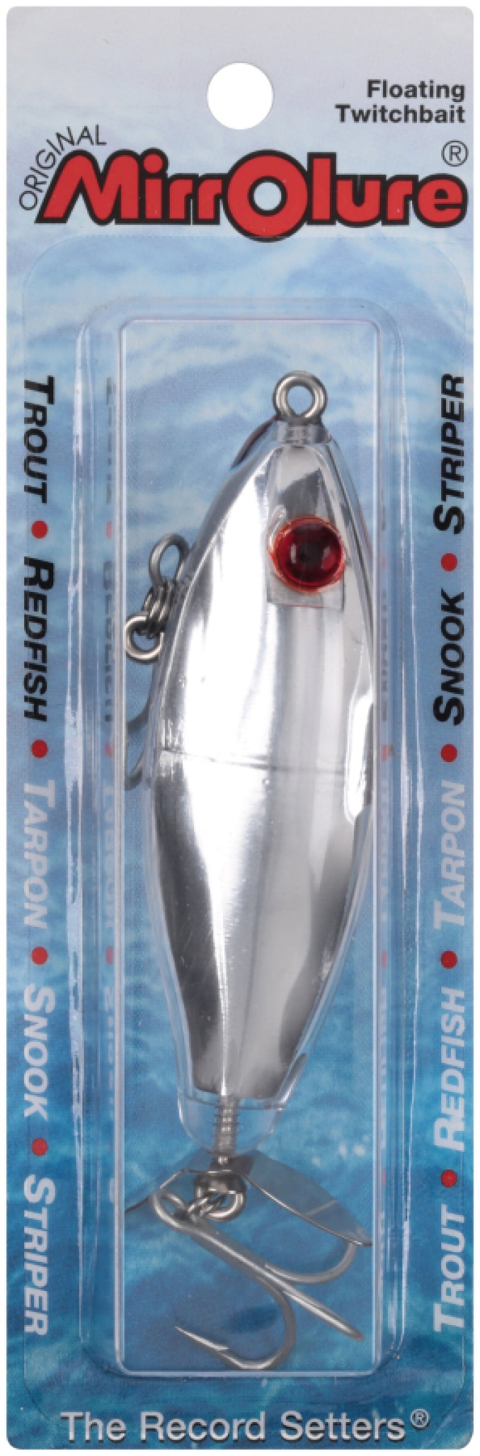 MirrOlure MirrOProp Floating Twitchbait Fishing Lure, Silver Scale