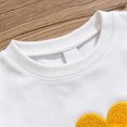 thumbnail image 5 of mgoYE Toddler Girl Outfit Long Sleeve Sweatshirt Top Bell Botton Flare Pants Set Fall Clothes, 5 of 9