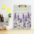 thumbnail image 5 of FMSHPON Purple Lavender White Wooden Board Clipboard Hardboard Wood Nursing Clip Board and Pull for Standard A4 Letter 13x9 inches, 5 of 7
