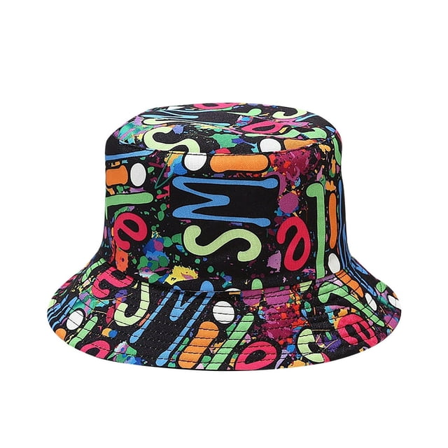 Mode Adulte Impression Parasol Chapeau Pêcheur Chapeau Bassin Chapeau Seau Extérieur