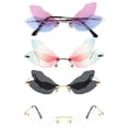 thumbnail image 1 of 4 pares de gafas de sol con alas de libélula, sin montura, con alas irregulares, 1 of 4