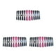 thumbnail image 5 of Soidarity 24 piezas de uñas postizas puntas de uñas postizas para mujeres niñas negro rosa rojo Type1 NO1, 5 of 6