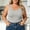 Gray, variant on Elvqul Women's Wide Strap Tank Tops for Summer Layering, Scoop Neck Sleeveless Camisole Slim Fit Basic Tee for Everyday Outfits