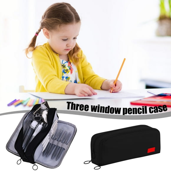 CEHVOM Back to School Supplies,Office Supplies,Japanese and Korean Style Multi-layer Cloth Pencil Case Student Stationery Storage Box Pencil Case Crossborder Pen Container