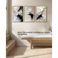thumbnail image 3 of SHENIFY Black Abstract Wall Art 16x24in3pcs Natural Framed Minimalist Neutral Color Block Pastel Wall Decor Modern Decor Artwork Prints Rustic farmhouse Bedroom, 3 of 7