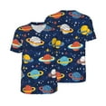 thumbnail image 3 of Daiia Planets and Stars Mens Baseball Jersey Button Down Shirts Short Sleeve Sports Uniforms-3X-Large, 3 of 9