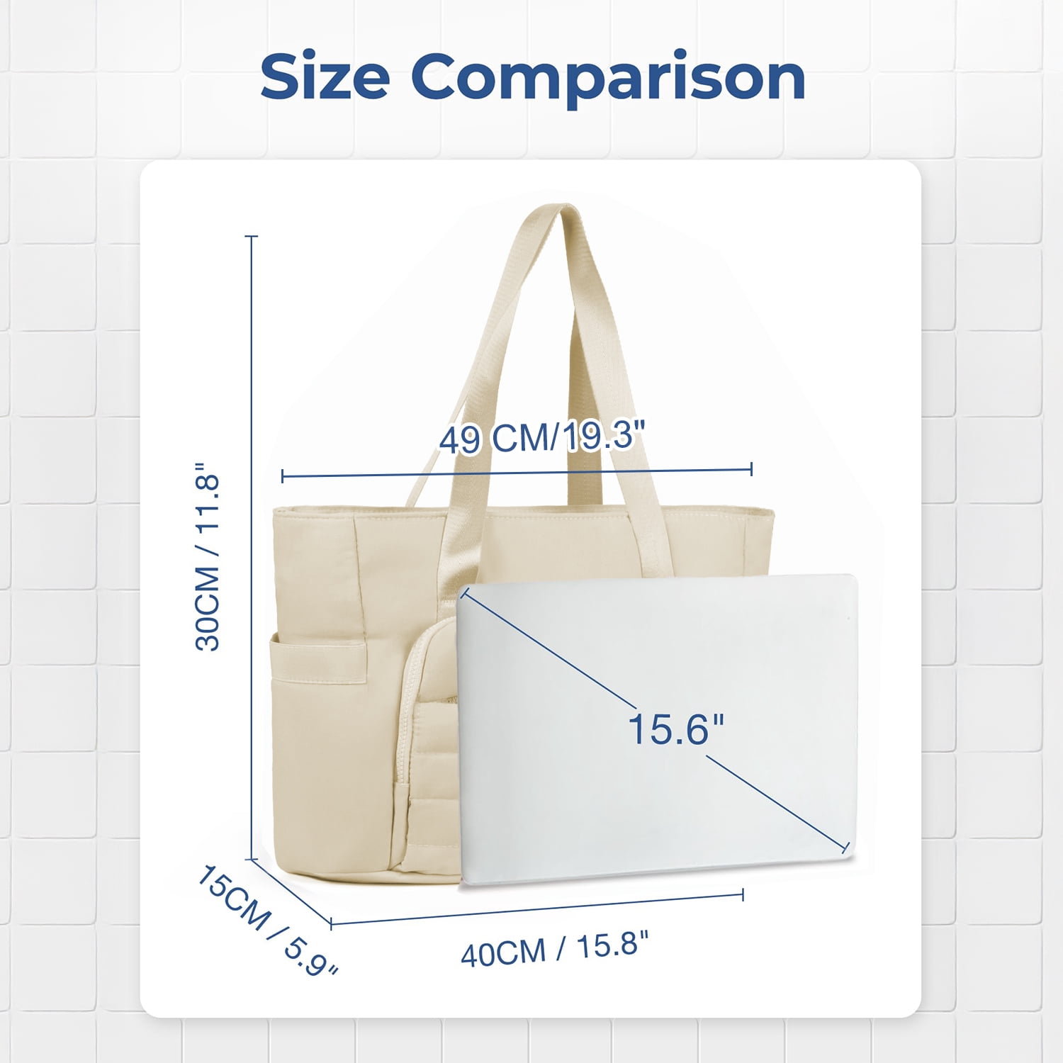 Gynky Tote Bag for Women, Gym Bag Multi-Pocket Lightweight Duffel Bags Puffy Yoga Mat Bag with Compartments, Quilted Large Nurse Shoulder Handbag Yoga Bag Travel Duffle for Work Dance Sports
