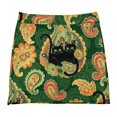 thumbnail image 6 of Green Paisley Fabric Black Cats Pattern Women's Shorts Non-Slip Single Pocket A-line Trouser Skirt Summer Shorts Casual Shorts for Women, 6 of 7