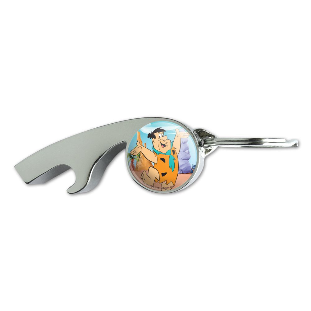 Mini bag Charm The Flintstones Keychain Gift Fred Flintstone Figure Keyring 
