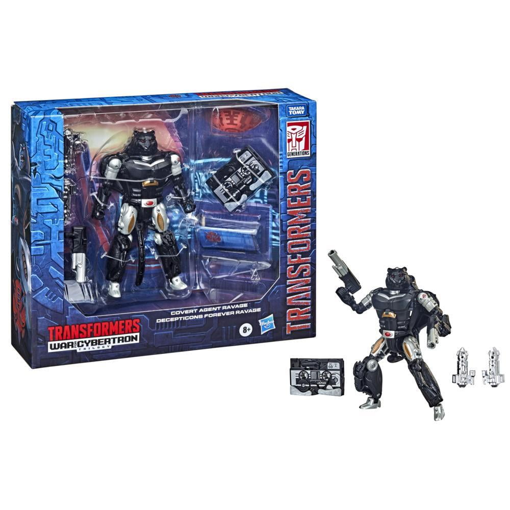 Transformers Generations War for Cybertron Deluxe Covert Agent Ravage and Micromaster Decepticons Forever Ravage 2-Pack