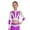 Purple, variant on Kids Girls Rhinestones Crisscross-Back Crop Tops Long Sleeve Cold Shoulder Athletic T-shirt Purple 6