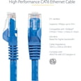 thumbnail image 3 of StarTech 7.5m CAT6 Ethernet Cable, Blue Snagless Gigabit, 100W PoE UTP 250Mhz Category 6 Patch Cord UL Certified Wiring/TIA, 3 of 8