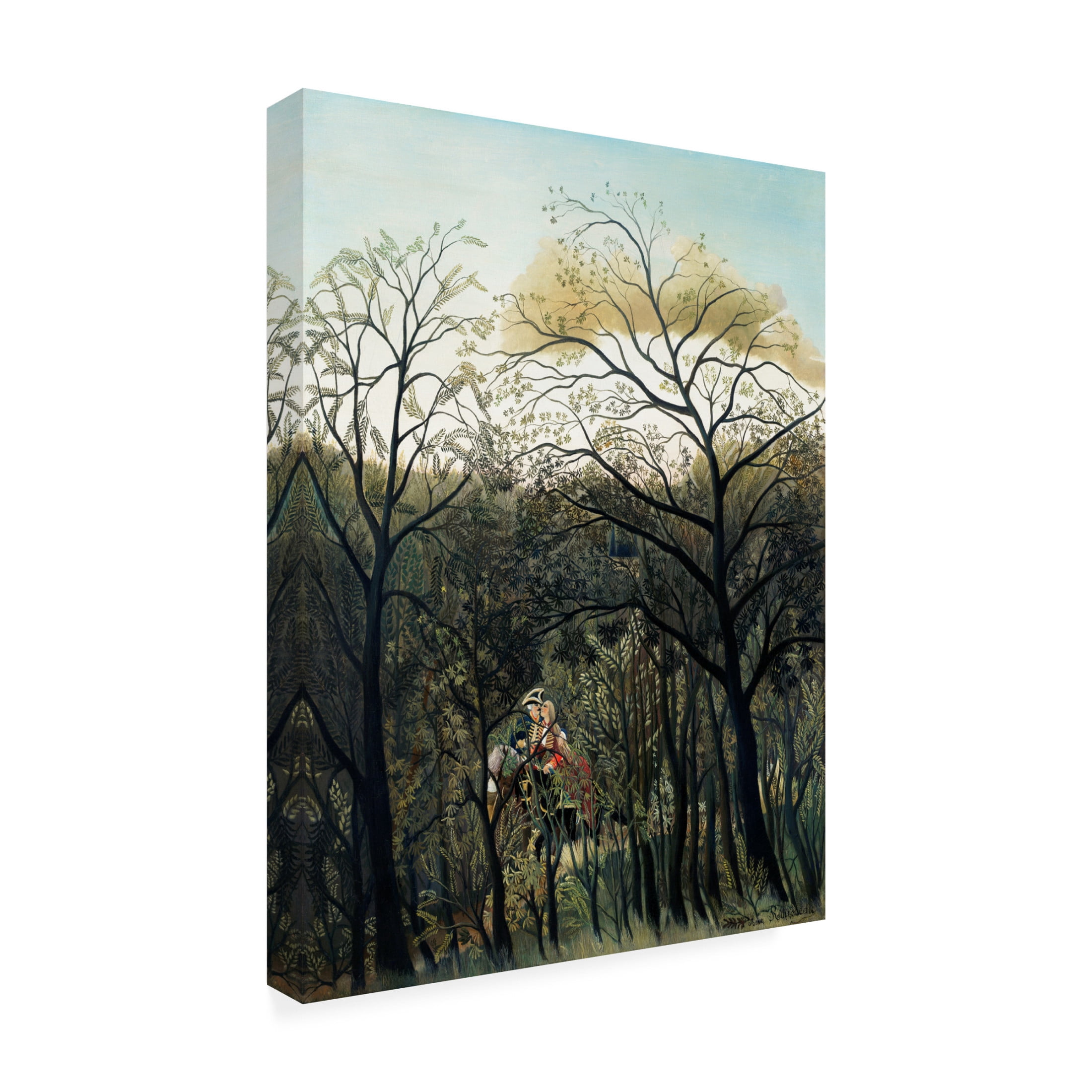 Trademark Fine Art Pictufy  Rendezvous In The Forest Canvas Wall Art