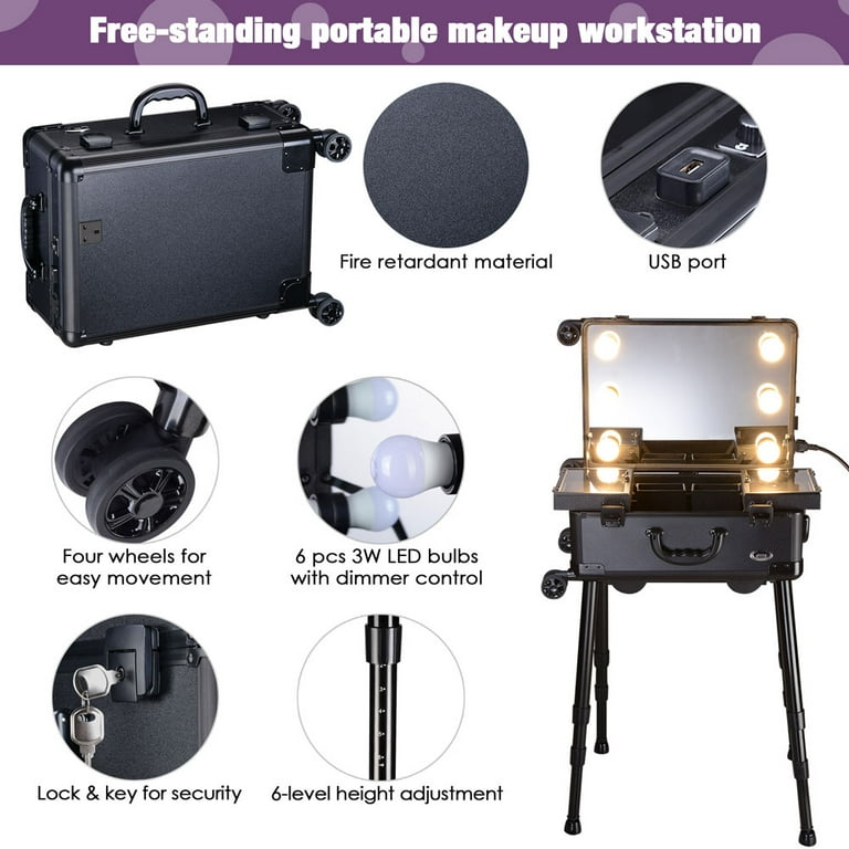 Portable Makeup Station On Wheels Saubhaya Makeup