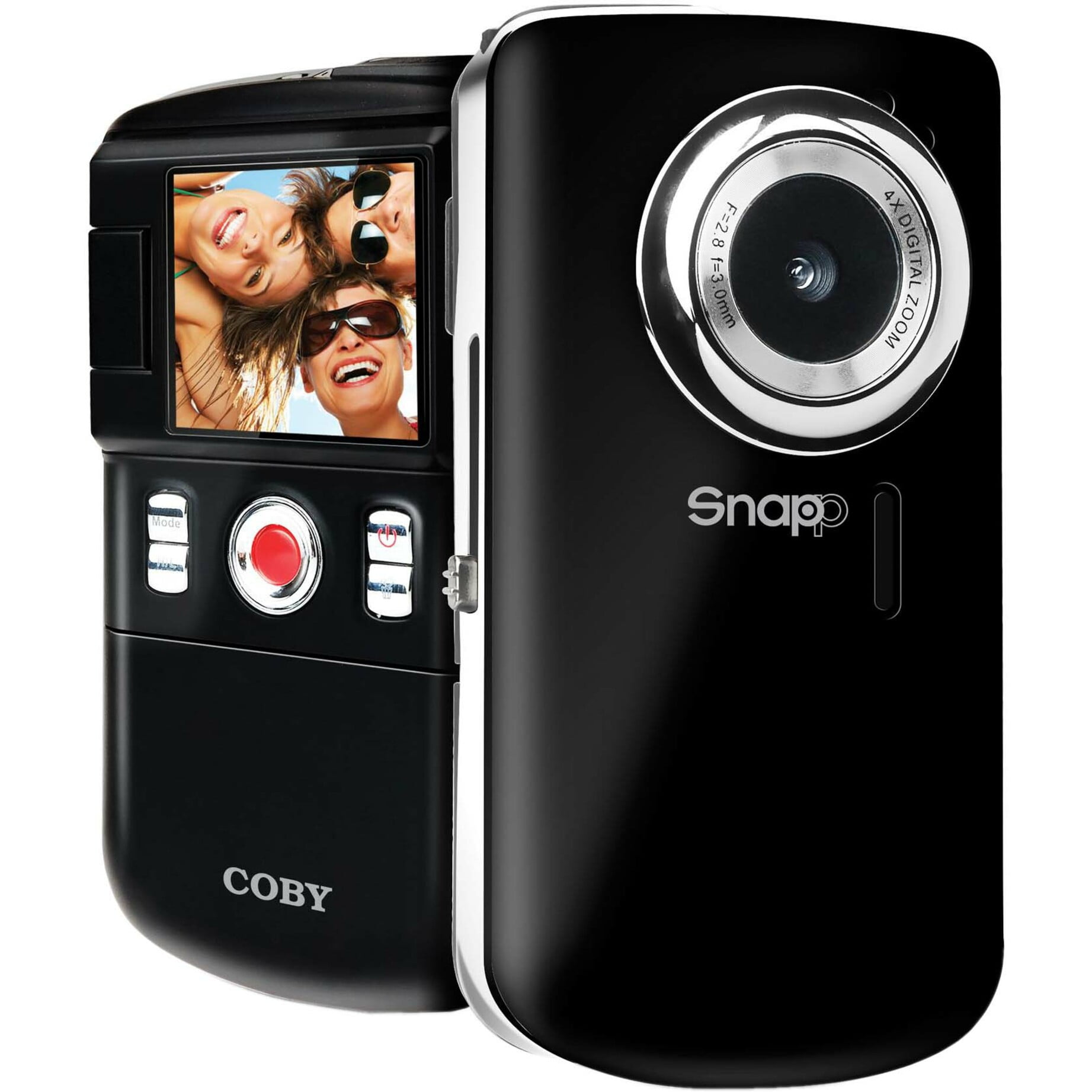 Coby SNAPP CAM3002 Digital Camcorder, 1.8" LCD Screen, CMOS, SD