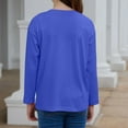 thumbnail image 3 of Grblisyd Long Sleeve Shirts for Girls Size 10-12 Black Plain Teen Girls Clothes Fall Kids Crewneck Cute Tee Shirts Trendy Fall Outfits ,Royal Blue 3-4Y, 3 of 4