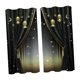 thumbnail image 1 of Cortinas de Ramadán, decoración de Ramadán, 2 paneles, elegantes cortinas decorativas con estrellas para sala de estar interior. Estilo B, 1 of 8