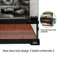 thumbnail image 4 of Mini Reptile Glass Terrarium Tank 8"x8"x12“ Full View with Front Opening Door and Enclosure Habitat Cage for Leopard Gecko Tarantula Young Lizard Hermit Crab Frog Insects Breeding Tank, 4 of 4