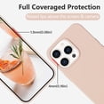 thumbnail image 4 of Compatible with iPhone 13 Pro Case Liquid Silicone Soft Gel Rubber Full-Body Shockproof Protective Anti-Scratch Microfiber Lining Cushion Slim Phone Cover iPhone 13 Pro 6.1" 2021, Pink, 4 of 6